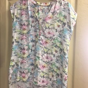 Antilia Femme 100% rayon multicolored floral shirt